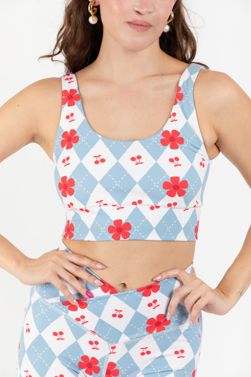 Top Argyle Pastel
