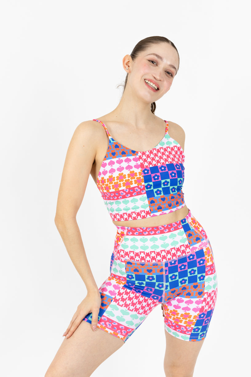 Biker Lucky Pretina Alta Estampado Alegre