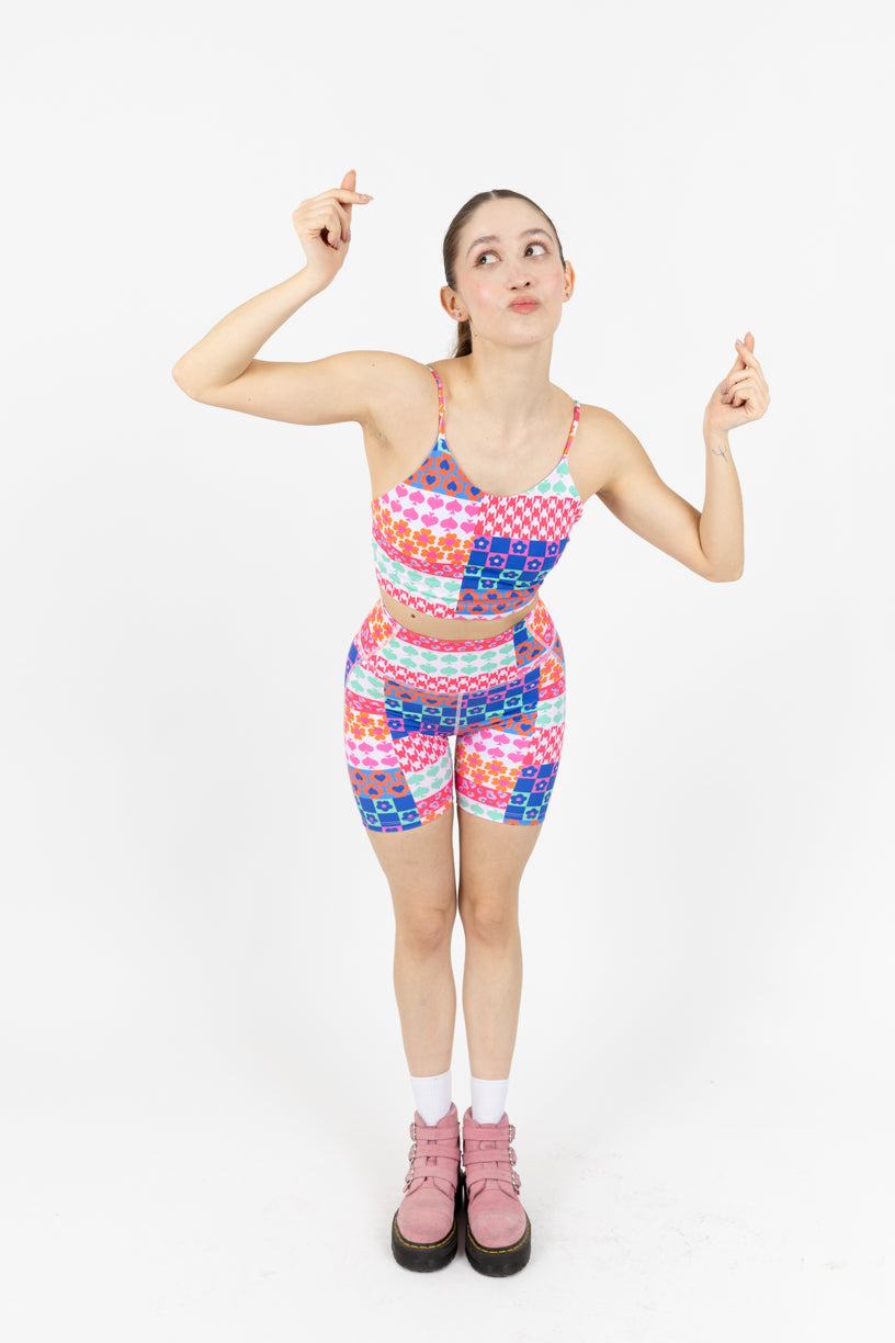 Biker Lucky Pretina Alta Estampado Alegre