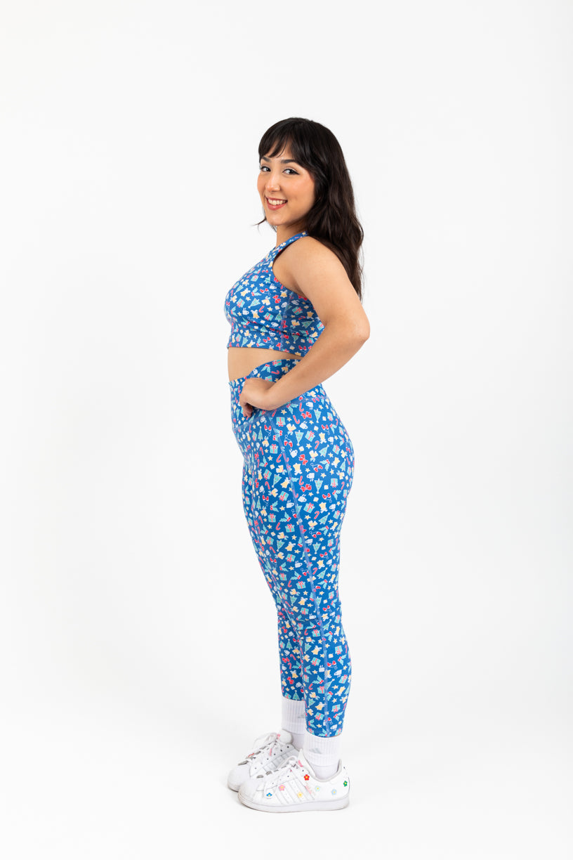Legging Dulce Navidad Estampado Festivo