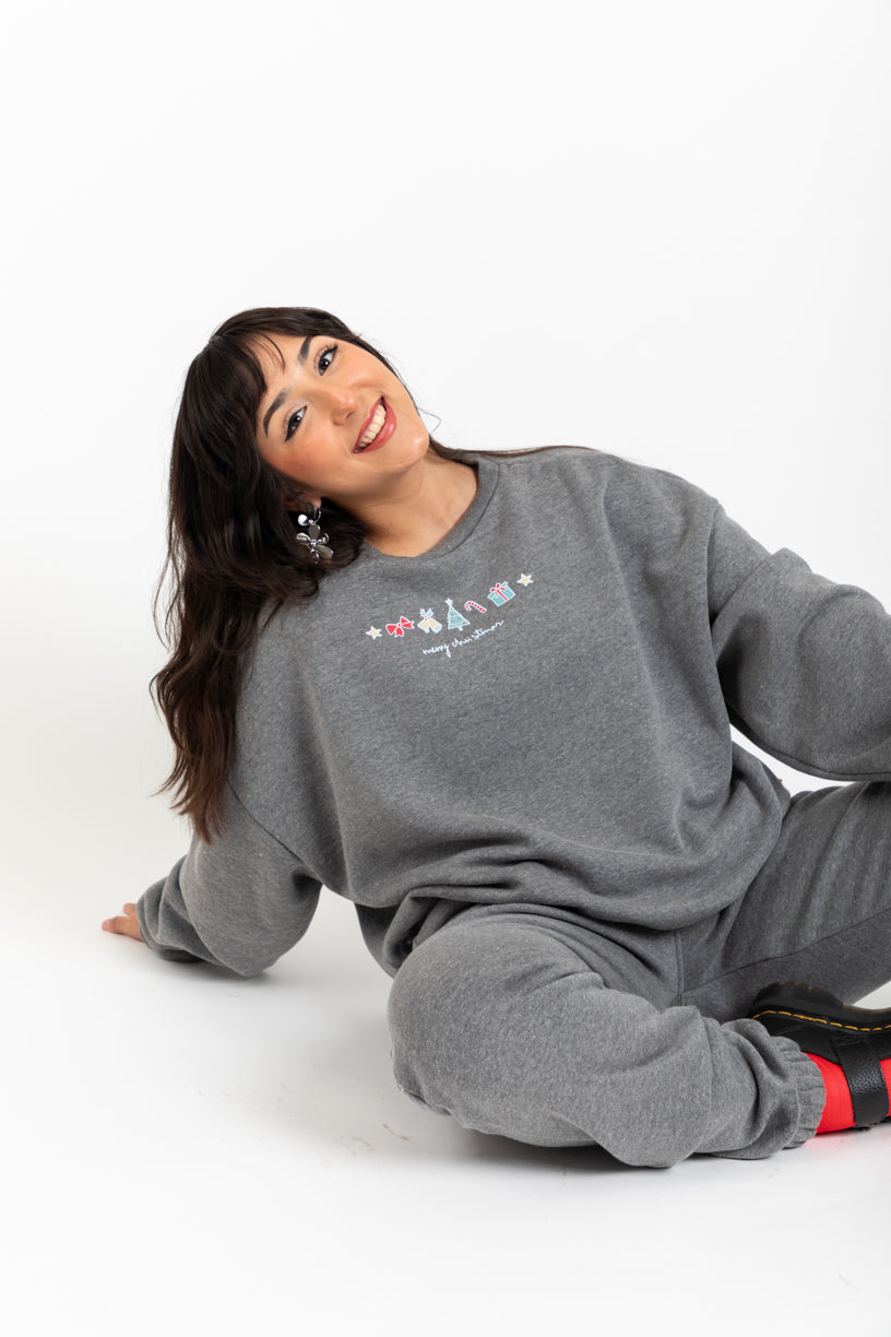Sudadera Dulce Navidad Felpa Festiva