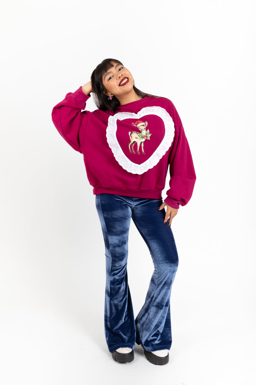 Sudadera Venadito Corazón y Diseño Único
