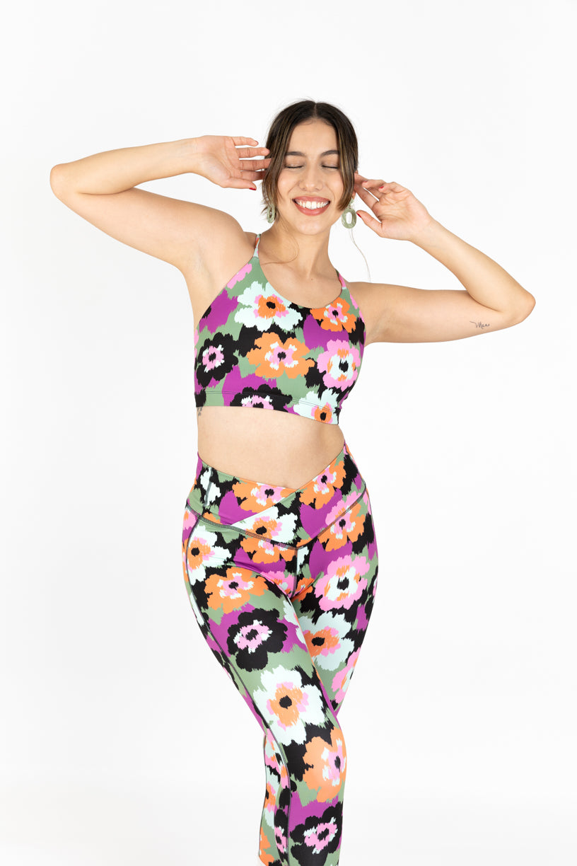 Set Legging y Top Flores