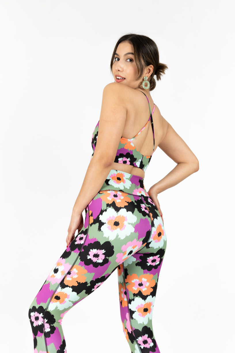 Set Legging y Top Flores