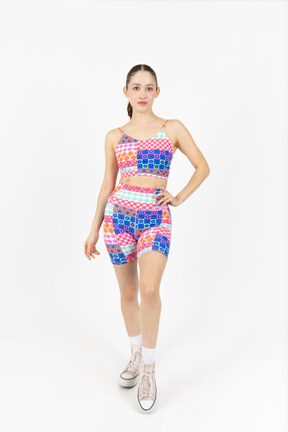 Biker Lucky Pretina Alta Estampado Alegre