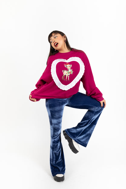 Sudadera Venadito Corazón y Diseño Único