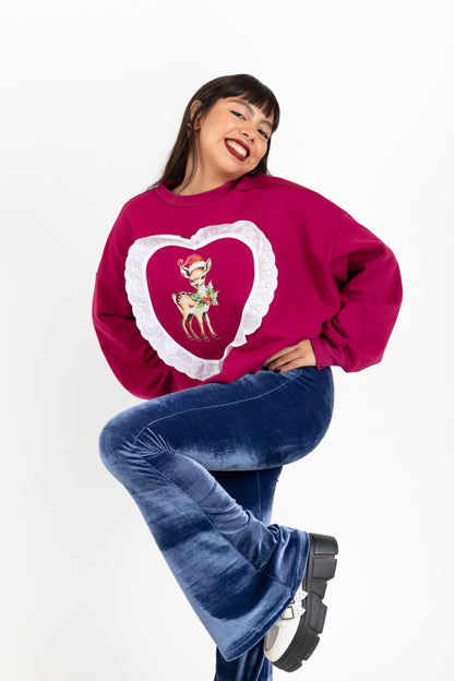 Sudadera Venadito Corazón y Diseño Único