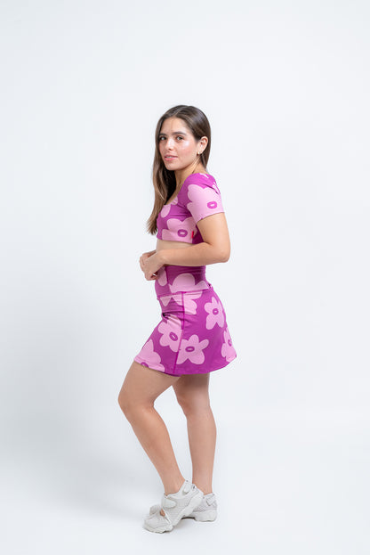 Mini falda Pink Bloom