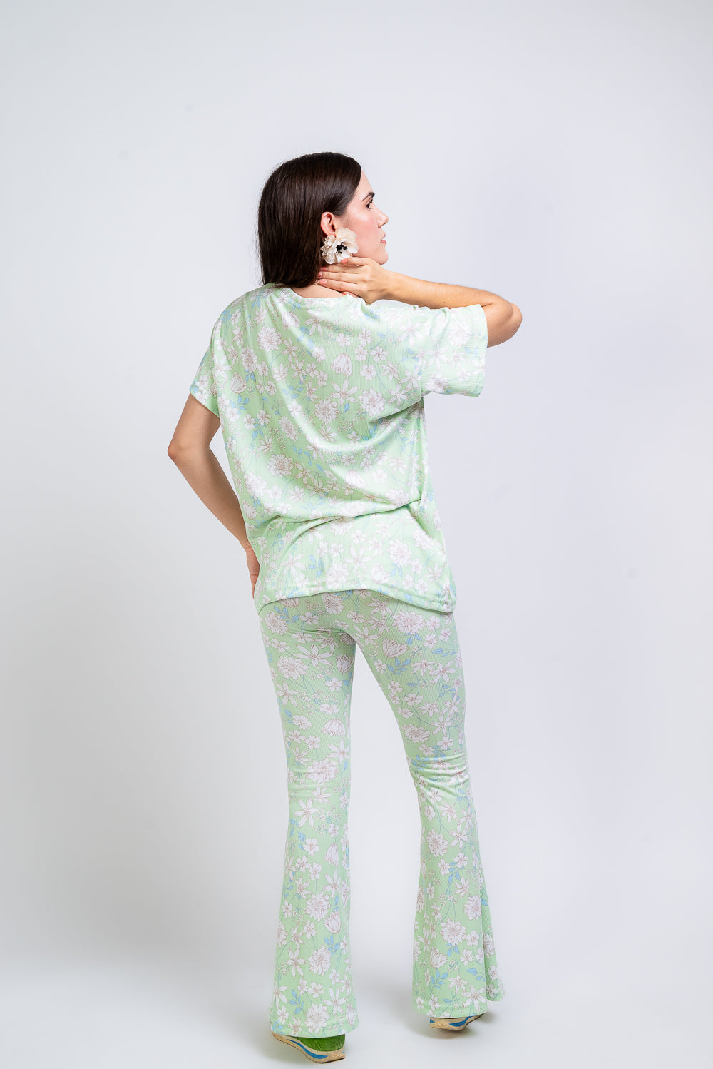 Set Soft green con legging