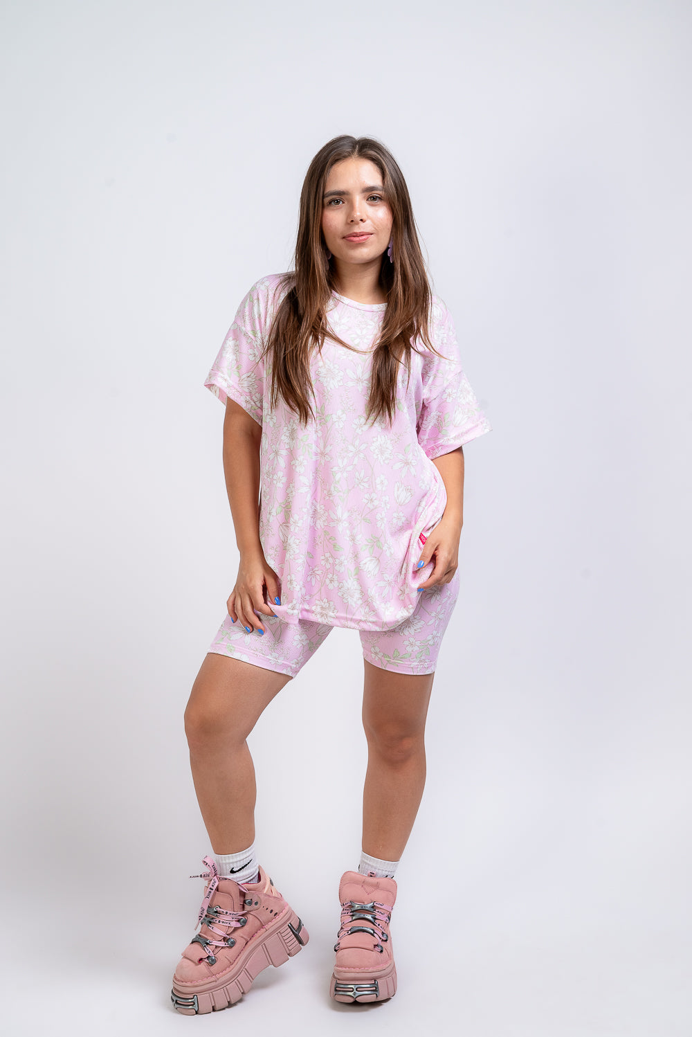 Set Sweet pink con biker