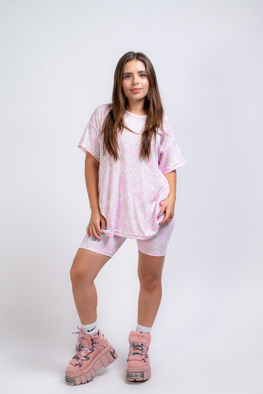 Set Sweet pink con biker