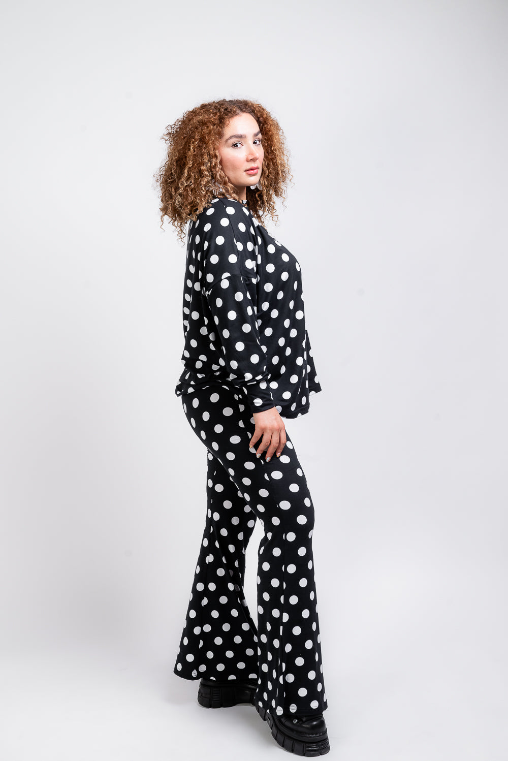 Set Polka con legging
