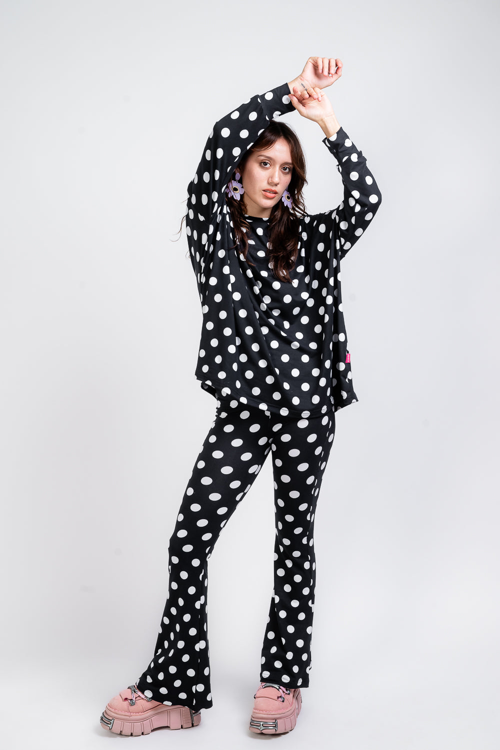 Set Polka con legging