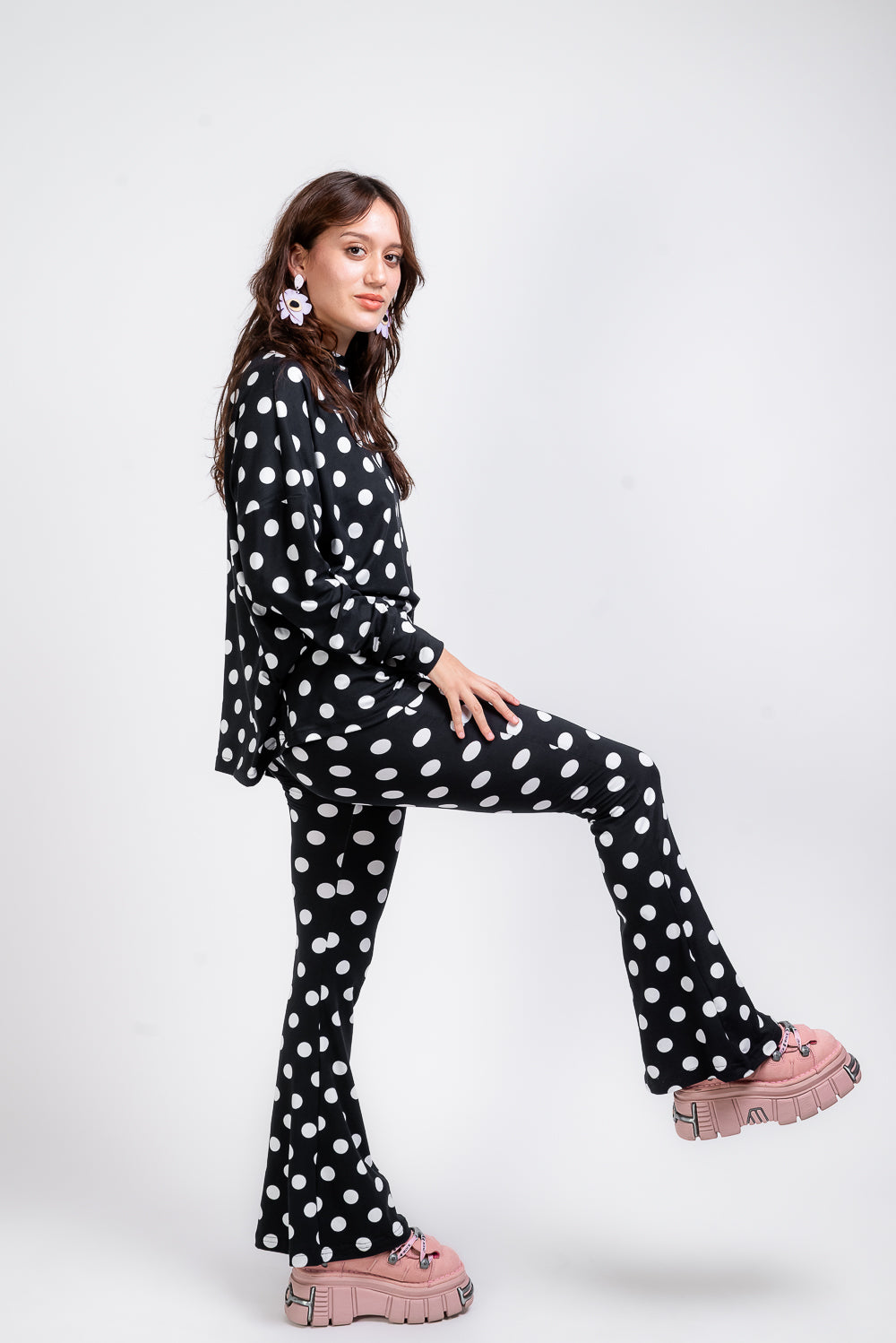 Set Polka con legging