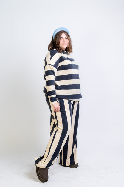 Set Rayas Navy