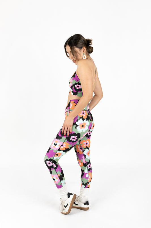 Set Legging y Top Flores