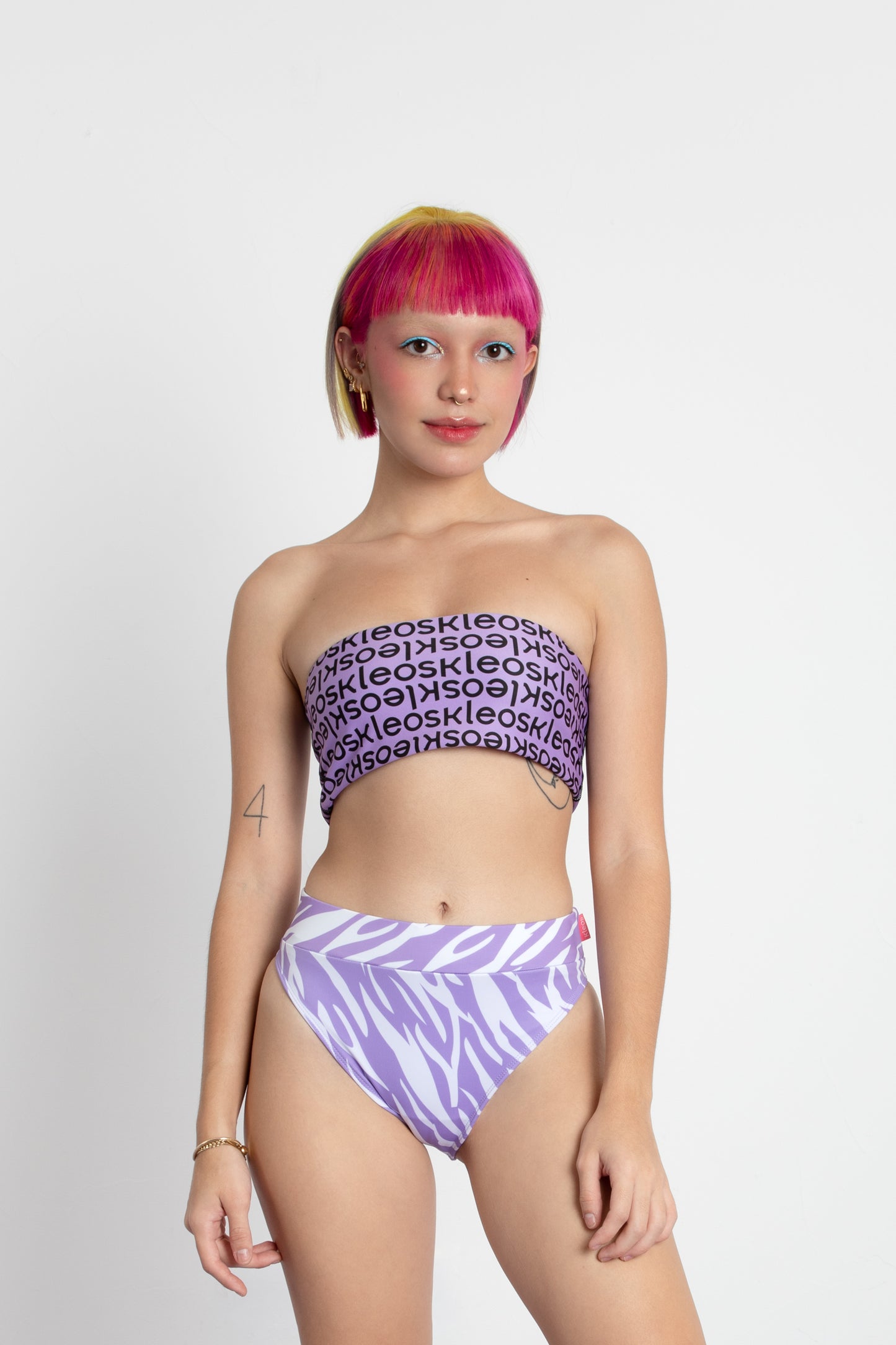 Calzón bikini lilac cebra