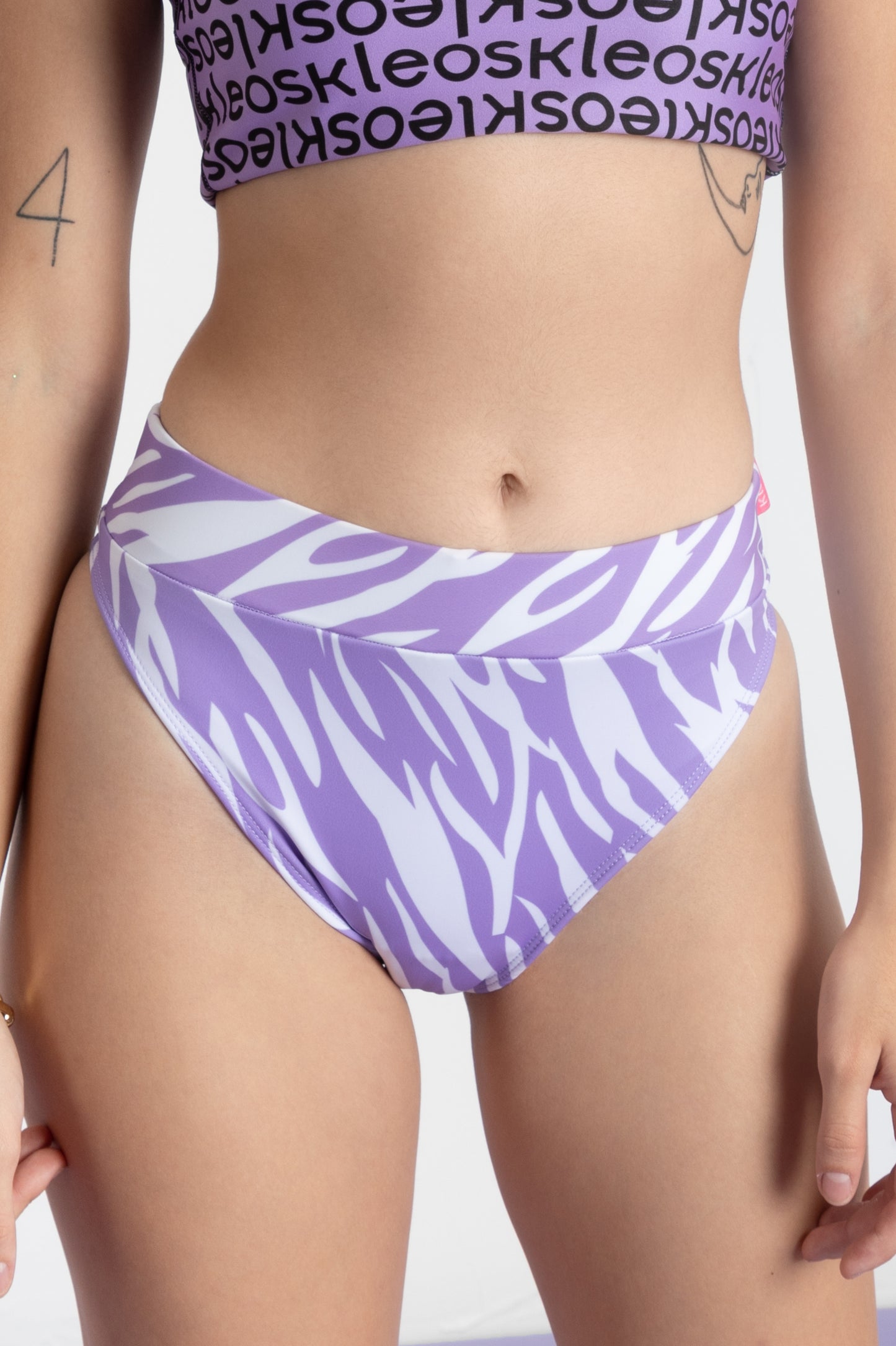 Calzón bikini lilac cebra